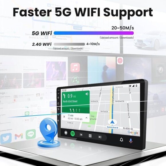 Honda Civic 2016-2021 9" Android Touch Radio, 4-Core + 64GB, Wireless - Picture 4 of 7